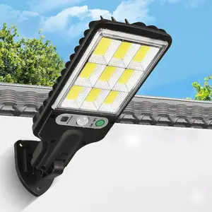 Solar Street Lights Outdoor, Wide Angle Solar Flood Lights, Motion Sensor, Dusk to Dawn, Remote Control, Waterproof Ip44, Parking Lot Lights, Solar Floodlight