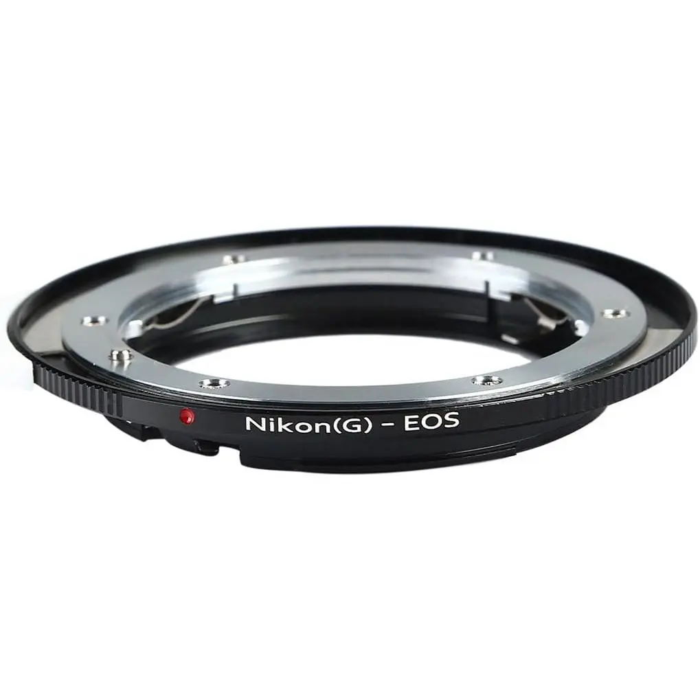 K&F Concept Nikon to EF Lens Adapter Compatible with Nikon G (D-Type) Lens to EOS EF Camera, for Rebel T3, T3i, T4i, T5i, SL1, and C300, C500