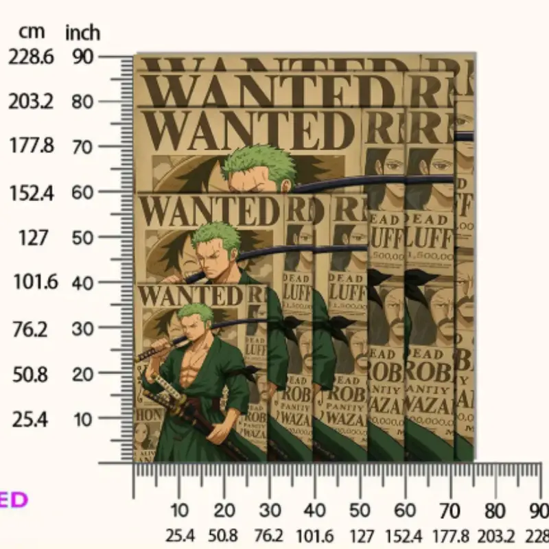 One Piece Zoro Wanted Poster Blanket, Bed Blanket, Gift Blanket