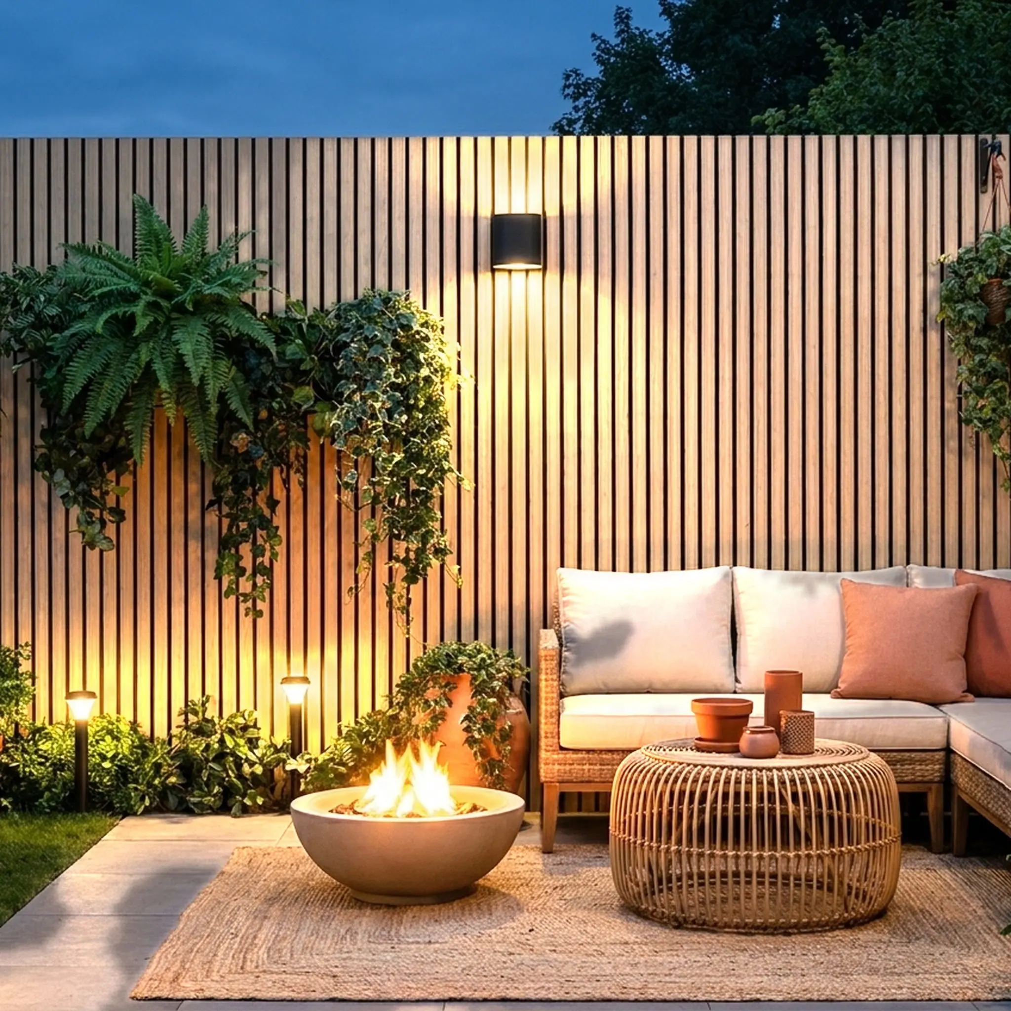 Exterior Wall Panel Birch 94.5" | Garden | 3D Wood Grain (2 Panels per Box)