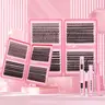 SDKSDK DIY Dramatic Lash Cluster Kit for Adults - 680pcs D Curl 30D+40D*2+50D 10-16mm Lashes, Hypoallergenic Eyelash Glue Extension, Self Treat Accessories Bundle False Eyelashes & Adhesives, At-Home Salon Tools