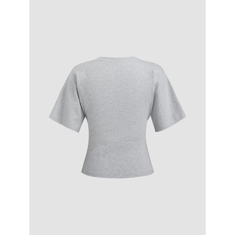 Cider 100% Cotton Round Neckline Tee