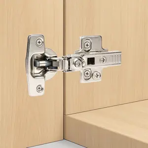 10 Pack Frameless Full Overlay Soft Close Cabinet Hinges,4D Adjustable with Speed Control, Clip- Concealed Hinges,105? Opening, Stainless Steel for Kitchen Cabinets