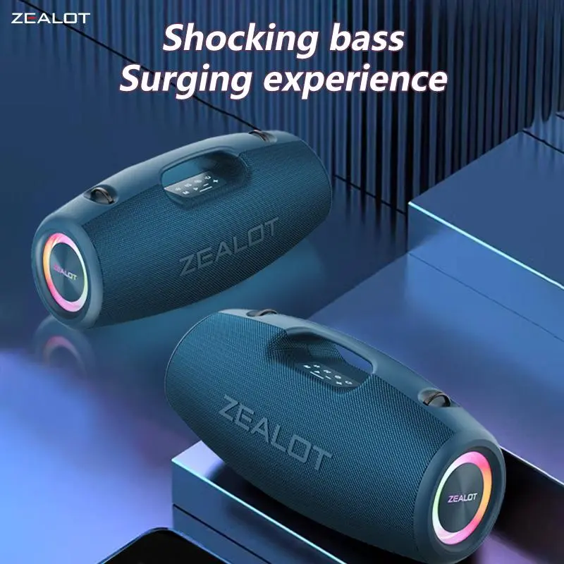 ZEALOT S78 Wireless Speaker, 100W Portable Waterproof Subwoofer