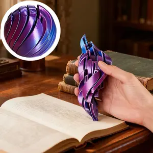 3D Printed Gear Sphere Fidget Ball | Hypnotic Slime Ball Spinner, Liquid Balls Sensory Fidget, Stress Relief for Adults, Suitable for Office, Home, School, Travel, Anxiety Relief