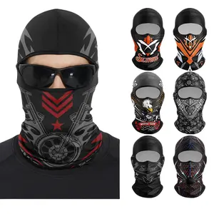 6pcs/3pcs Balaclava Face Mask Motorcycle Cycling Bike Bandana Hiking Skateboard Head Sock,Sun Cooling Cover for Men Women