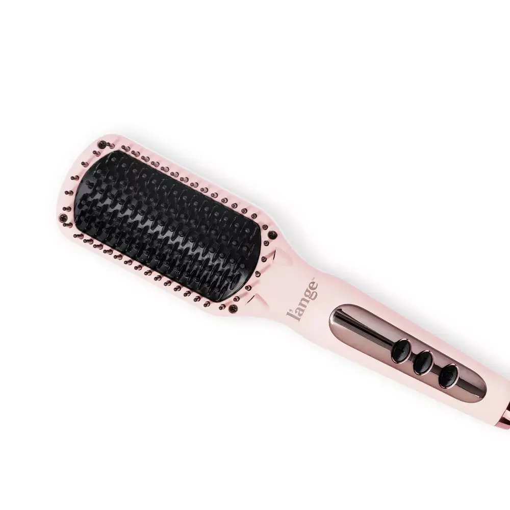 L'ange Hair Le Vite Ceramic Flat Iron - Adjustable Heat Setting Ceramic Hair Styling Tool with Brush