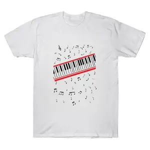 Oversized Beat It Keyboard Graphic T-Shirt Streetwear Holiday Wear y2k cotton fashion Streetwear Lover Gift Top Trending