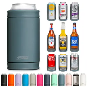 DUALIE 3 in 1 Insulated Can Cooler - Stone Blue