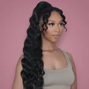 Boho Ponytail - 28 Inch Drawstring Hair Extensions - Lightweight & Breathable - Available in 10 Colors