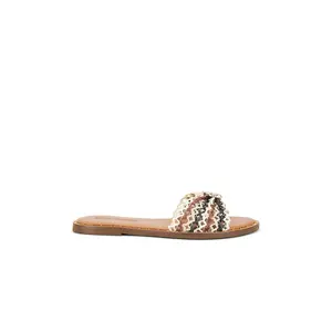 Steve Madden Dipsy Sandal in Brown Raffia