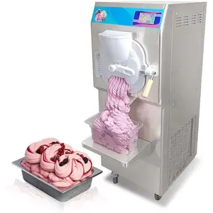 Kolice ETL Certificate Commercial Hard Ice Cream Machine, Gelato Hard Ice Cream Maker, Batch Freezer-Italy Designed, 9-11 gal per Hour, Strong Door