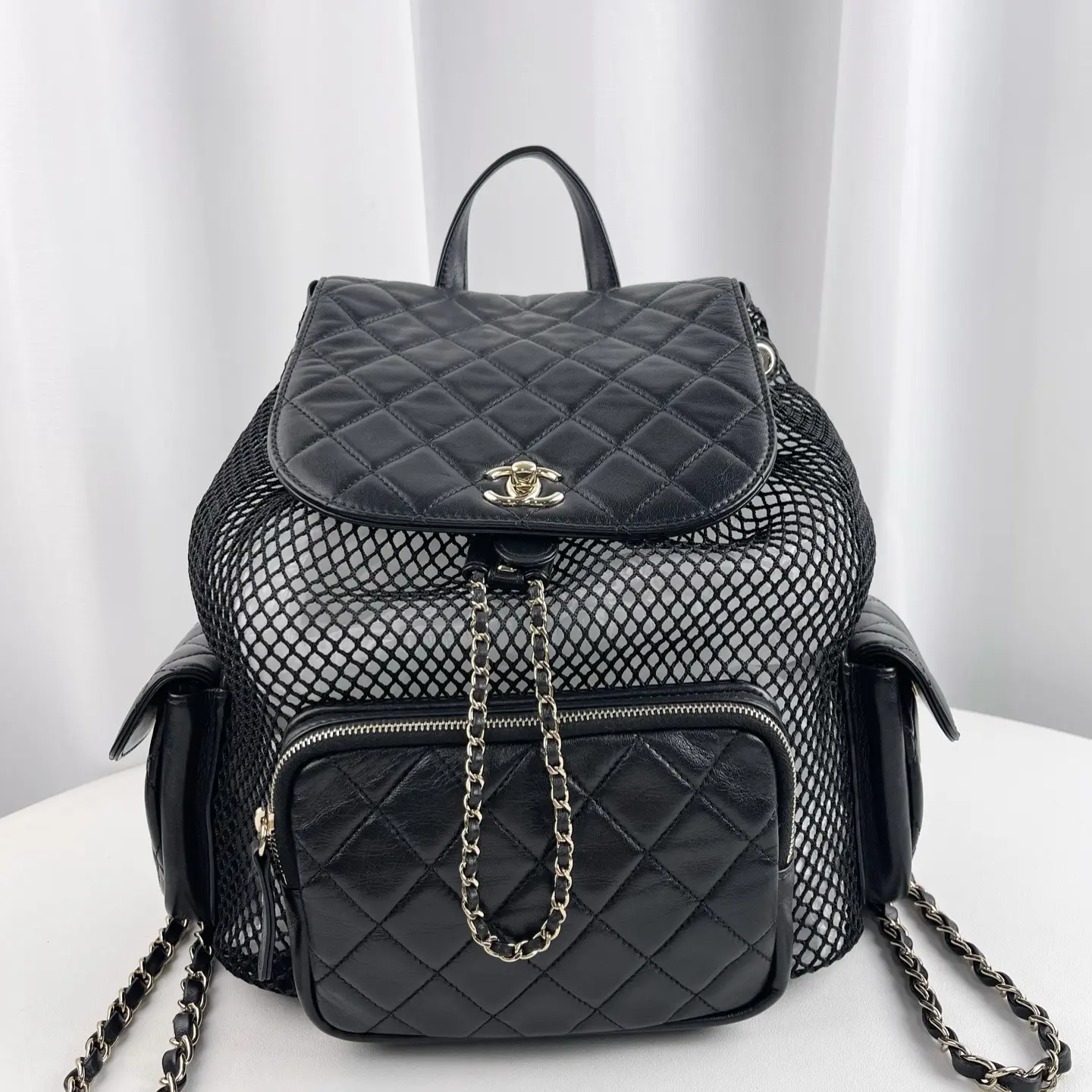 Pre-owned CHANEL Mesh Duma Backpack 25038811