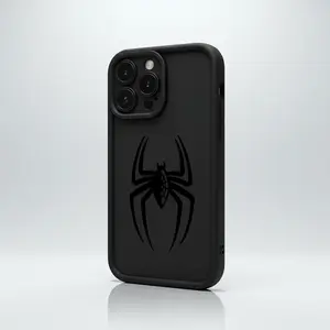 Edgy Minimalist Spider Emblem Bold Comic Hero Vibe for iPhone17/17PROMAX/17PRO/16/15/14/13/12/GALAXYS21/S22/S23/S24 Celestial Eye Layered Phone Case soft tpu Cool trend BOBOJT1588010