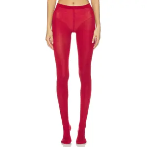 Wolford Merino Tights in Crimson