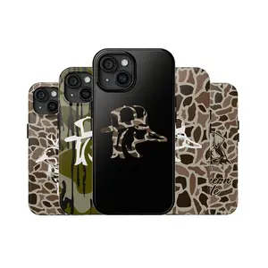 Old School Camo, Redneck Duck on Black Tough Phone Case, iP 17/16/15/14/13/12/11/X/8 Pro Max Plus Mini Accessories