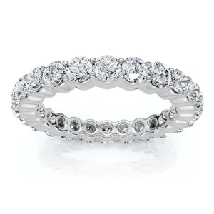1 1/2ct Diamond Eternity Ring 14K White Gold