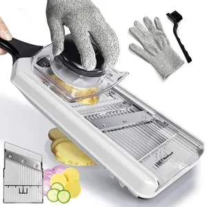 Multi Mandoline Food Slicer-Mandoline Slicer for Kitchen, potato slicer Potato Slicer,Vegetable Chopper,Carrot Slicer for Speedy Slicing of Fruits and Vegetables mandoline slicer for kitchen