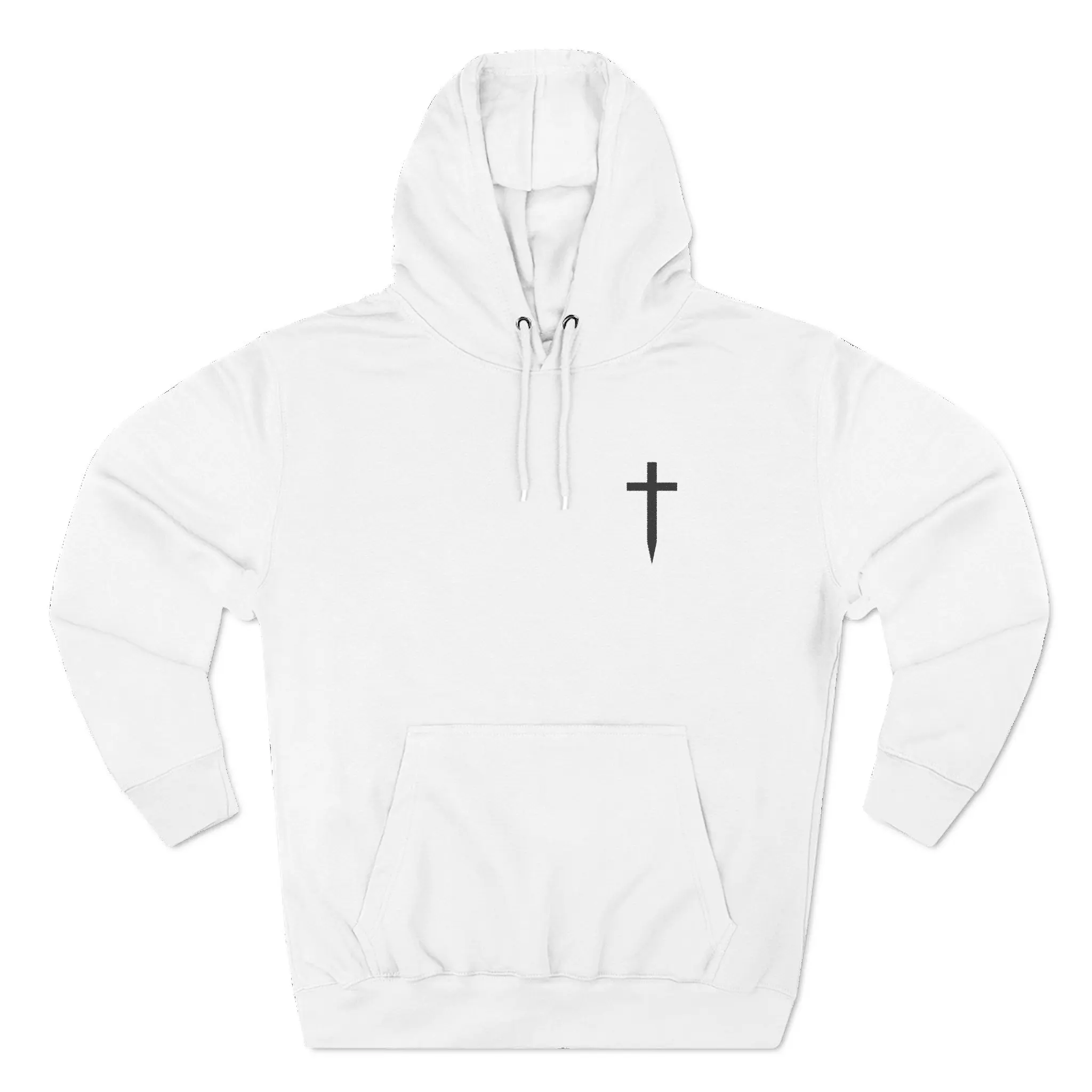Three-Panel Fleece Hoodie (cross)
