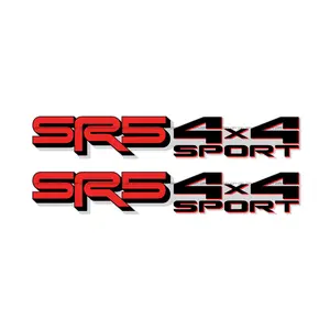 SR5 4x4 Sport Decals Replacement Stickers / Red Black