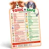 EBPP Colorful Magnetic Rectangular Non-Toxic Lightweight Household Animal Fridge Magnet - Puppy Food Chart, Foods to Avoid List, Safety Emergency Numbers, Local Vets Contact Space, New Puppy Essential Home Decor, Helpful for Children, TikTok Viral Pick