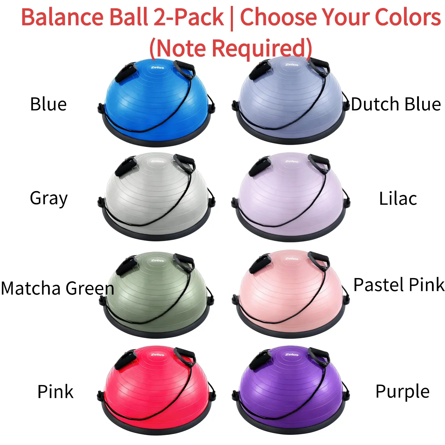 Balance Ball 2-Pack (Color Note Required)