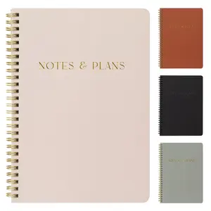 Daily Planner And Notebook With Hourly Schedule - Aesthetic Spiral To do List Notepad to Easily Organize Your Tasks And Appointments - Stylish Book And School Or Office Supplies For Women