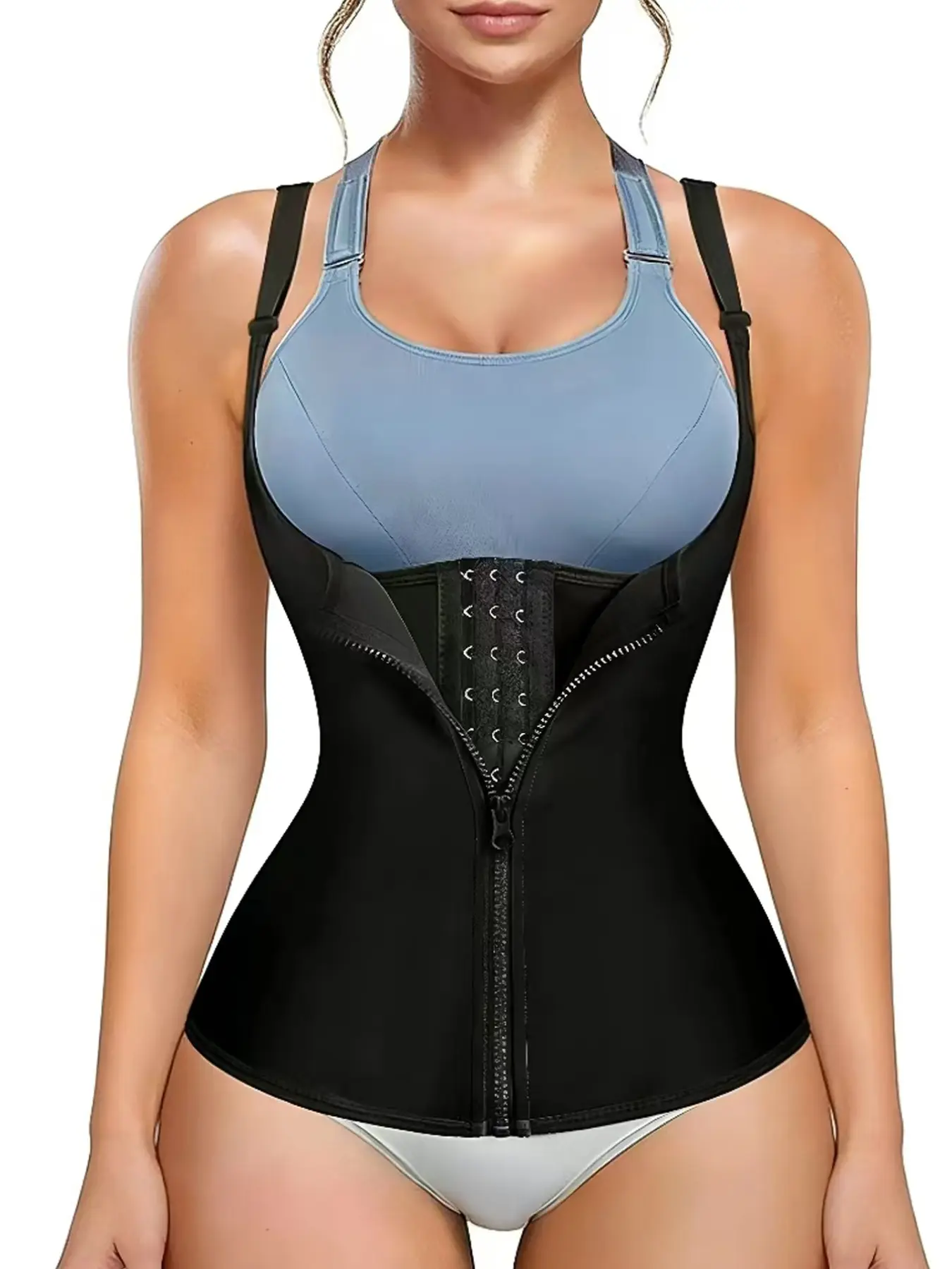 Women's Waist Trainer, Tummy Control Exercise Belt, Shapewear Workout Gear, Adjustable Shoulder Straps, Fitness Apparel for Women, Womenswear, Compression Waist Shaper, Compression Body Shapewear, Top, Faja Perfect Shaper