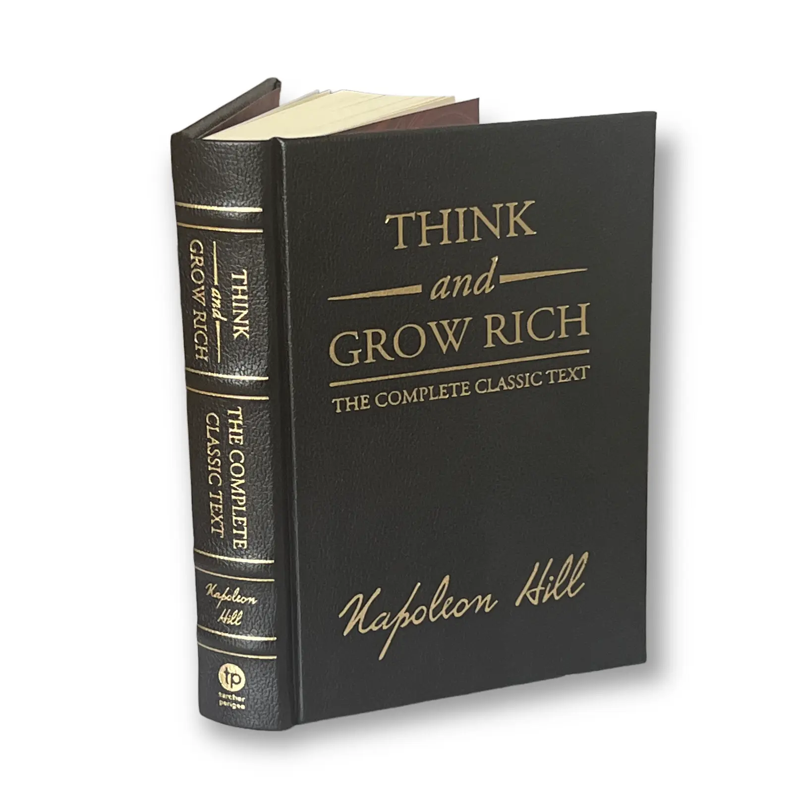 THINK And GROW RICH by Napoleon Hill - Collectible Leather Bound Hardcover
