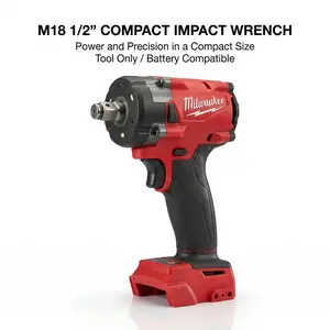 Milwaukee M18 FIW212 18V 1/2 Inch Impact Wrench For Auto Repair And Equipment Maintenance Power Tool 300Nm Torque Four Mode Speed Control