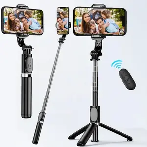 40-inch smartphone  Rotatable selfie stick equipped with a wireless remote control, an upgraded stable phone tripod, a technological accessory suitable for iPhone 17/16/15/14/13 and mobile devices, and a must-have cool gadget for travel photography