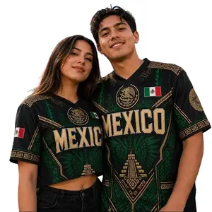 Mexico Football Crop Top Jersey, Custom Soccer Shirt for Women, Personalized Mexico Fan Tee, Festival Game Day Jersey Outfit