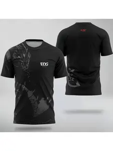 Valorant Esports Competition EDG Club Uniform 2024 New VCT Men's Training Uniform Sports Short Sleeve T-shirt