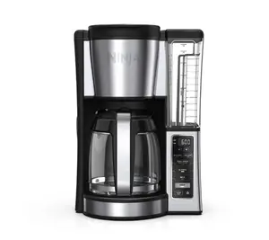 Ninja 12-Cup Programmable Drip Coffee Maker, 2 Brew Styles, Adjustable Warming Plate, CE250, Black/Stainless Steel