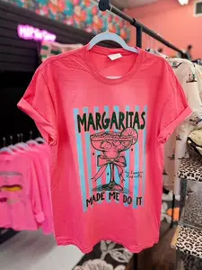 Margarita's Made Me Do It Port & CO Fruit Punch Beach Wash Tshirt  T-shirt, Summer Tshirt, Trendy Tshirt, Viral Tshirt,