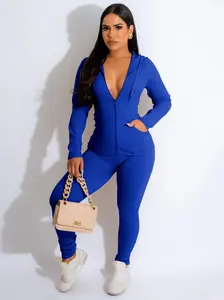 USBOUTIQUE CHIC Women's Stretchy Comfortable Two Piece Lounge Set Long Sleeve Top and Pants Casual Everyday Relaxed Fit