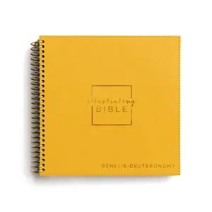 NIV, Spiral-bound Illustrating Bible: Genesis – Deuteronomy, Leathersoft Spiral, Yellow: Draw, Write, and Reflect Your Way Through Scripture