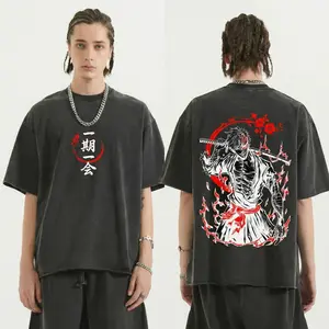 chigo Kurosaki T-Shirt, Bleach Anime Oversized Tee, Vintage Washed Graphic Shirt, Shinigami Bankai Streetwear, Heavy Cotton Casual Unisex Outfit, Japanese Manga Top, Gift for Fan Bleach anime merchandise American Sleeve Short