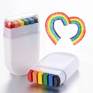 World Cup Rainbow Face Paint Crayons, Mini Portable Face Painting Sticks, Ideal for Sports Party Fans, Fun and Easy to Use
