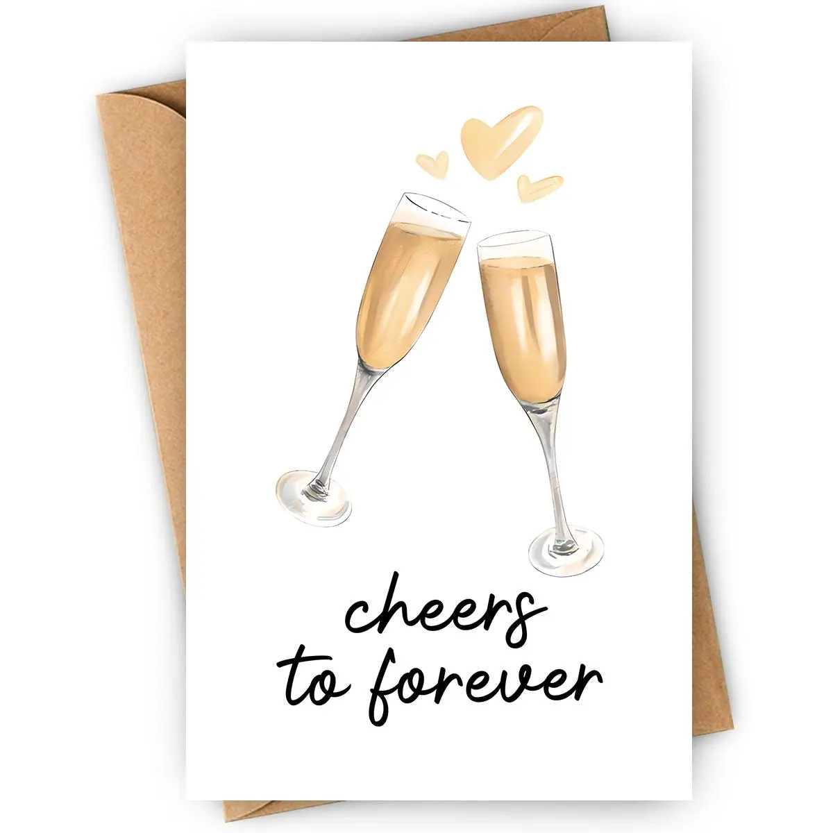 Wedding Greeting Card with Envelope, Funny Wedding Card, Bridal Shower Card, Happy Bridal Shower Card, Message Card, Unique Gift for Friends, Stationery