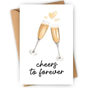 Wedding Greeting Card with Envelope, Funny Wedding Card, Bridal Shower Card, Happy Bridal Shower Card, Unique Gift for Friends, Stationery