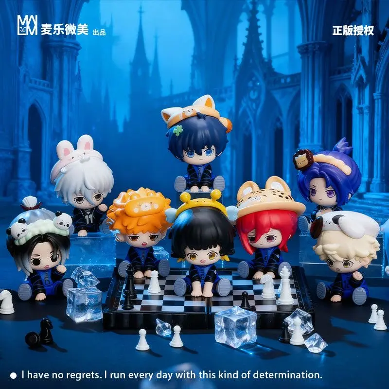 Official Blue Lock Blind Box Cute Play Series Vol.1, Q Version Sitting Mini Anime Figures, Complete Set of 12 PCS, Isagi Yoichi Nagi Seishiro Bachira Meguru Chigiri Hyoma Collectible PVC Figurine, Desk Ornament Gift for Anime Fans