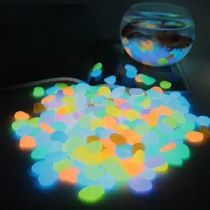 Noctilucent Stone, 1 Set Colorful Luminescence Aquarium Fish Tank Landscaping Vase Decoration, Suitable for Fish Tanks, Outdoor Roads, Lawns
