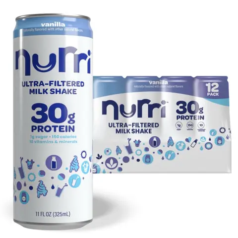 Ultra-Filtered Milk Shake 30g Protein Vanilla 11 fl oz 12 Pack High Protein Drink