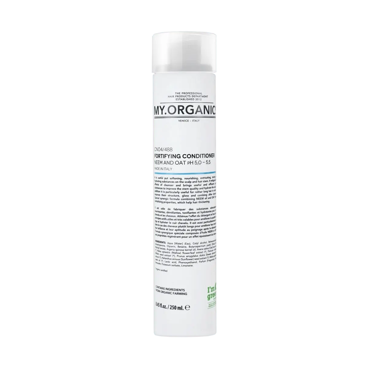 My Organics Organic Strengthening Conditioner 250ml - Neem & Oat for Damaged Hair