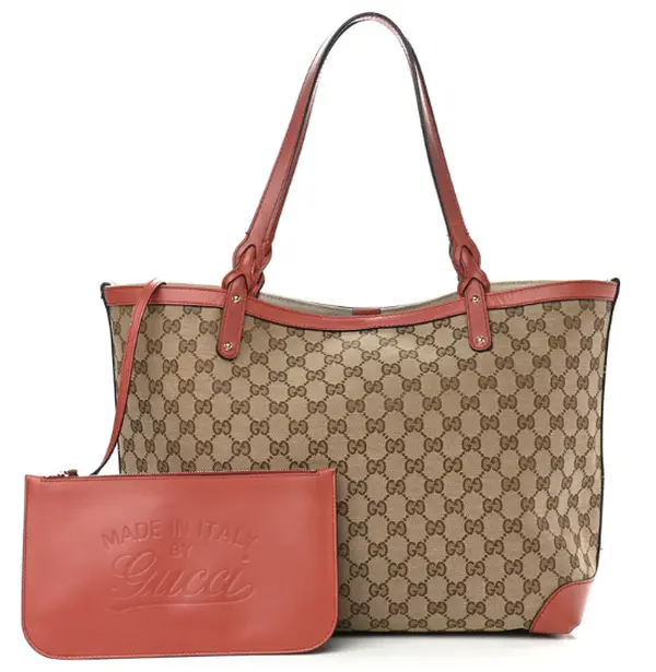 Pre-owned GUCCI canvas Tote Bags Metallic Monogram Medium Craft Tote mq2294