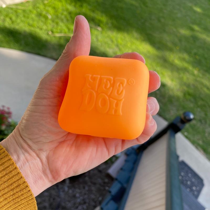Needoh - Trending Glow in the Dark Nice Cube - Latest Craze in Hard Squish Stress Balls - Stim tools