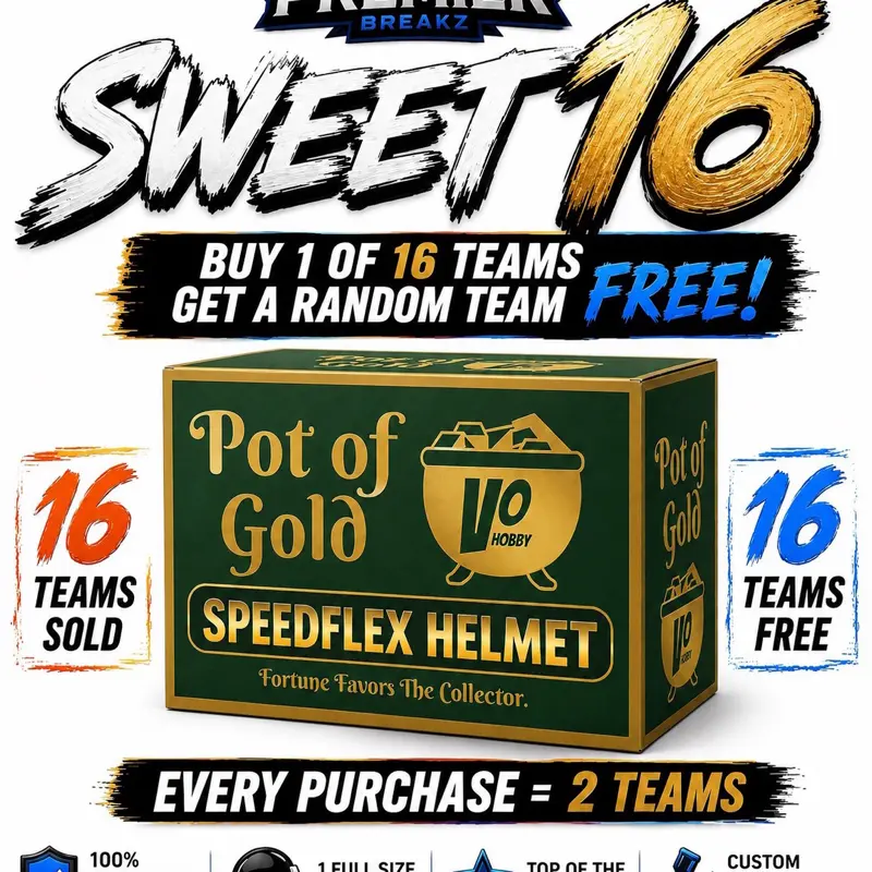Sweet 16 - 1 Box Pick Your Team Signed Speedflex Helmet Memorabilia Sports Break