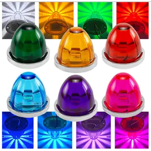 2PCS Lorry Side Light Car Truck Side Marker Signal Indicator Trailer Watermelon Lamp LED Waterproof 12V24V Car Clearance Light