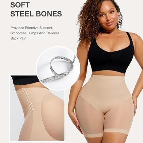 FeelinGirl Mesh Tummy Control Shapewear Shorts for Women Butt Lifting Body Shaper Thigh Slimmer Panties Underwear